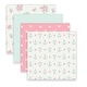 preview thumbnail 3 of 2, Modern Baby Receiving Blankets for Baby Boy & Baby Girl 4 Pack Flannel Blanket Set 100% Cotton Fabric One Size Hearts & Anchors - 4 Pack - Baby Girl