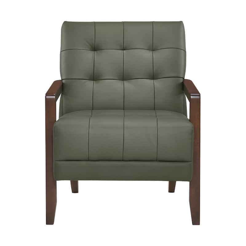 Leland Leather Match Accent Chair