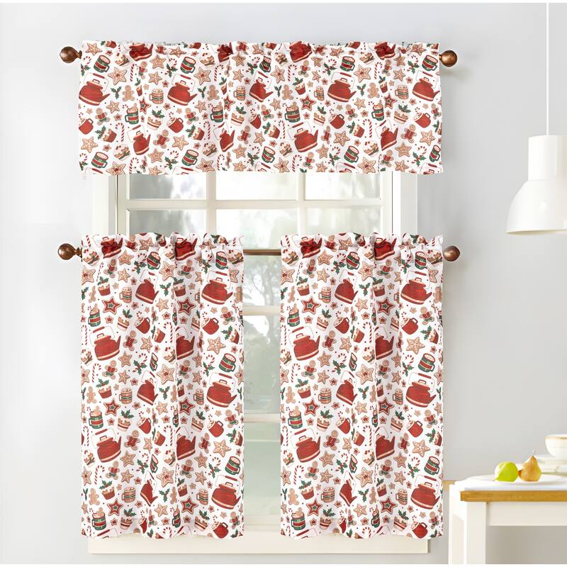Hot Chocolate Kitchen Curtain Set