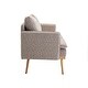 preview thumbnail 47 of 48, Polyester Upholstered Living Room loveseats sofa With Golden Legs