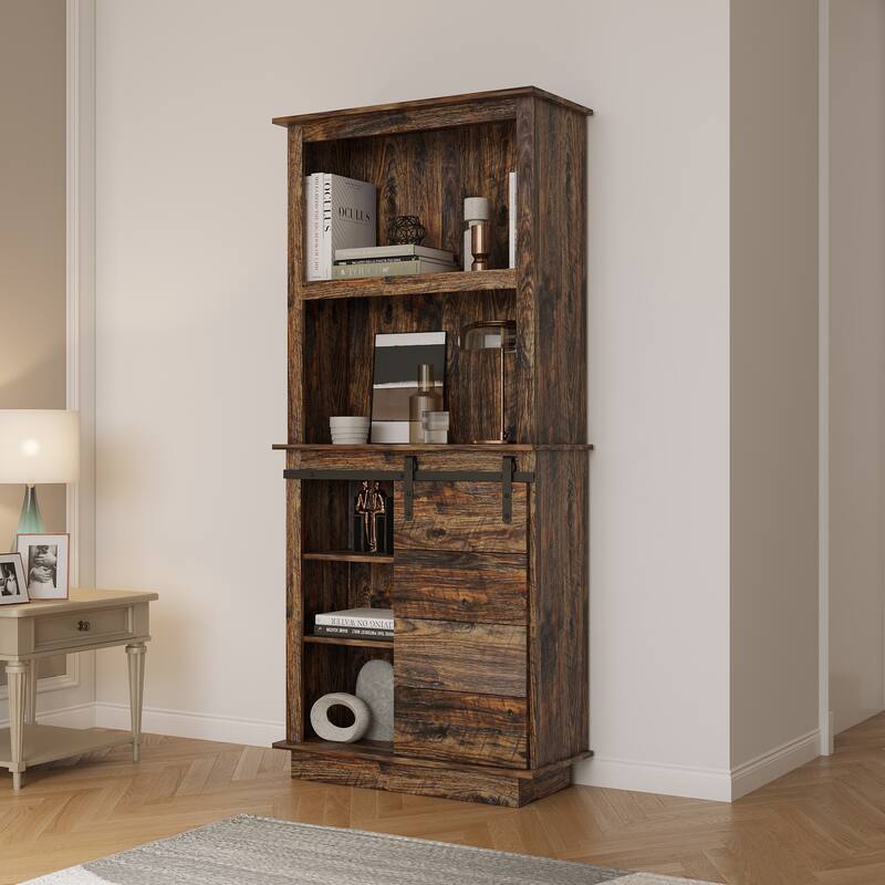 Pantry Storage with Sliding Barn Door Bed Bath & Beyond