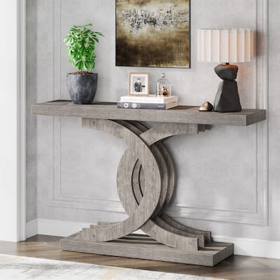 Console Tables for Entryway, Farmhouse 39" Wooden Sofa Table