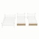 preview thumbnail 14 of 28, Modern Full over Twin-Twin Triple Bunk Bed with Storage Drawers and Staircase for Dorm, Bedroom, Convertible into 3 Beds