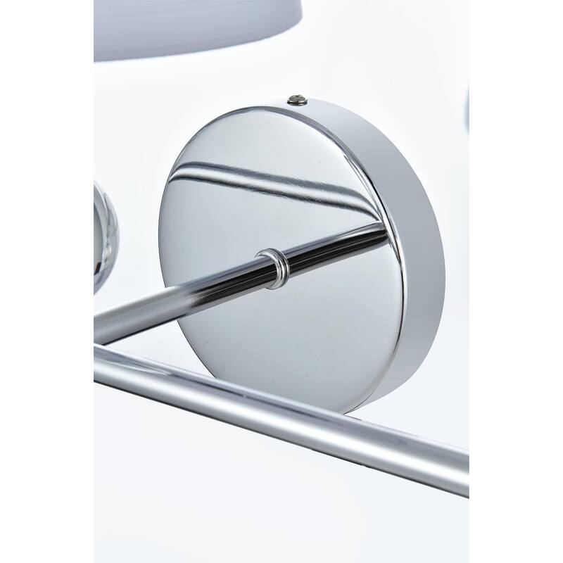Bella 3 Light Bath Sconce with White Fabric Shade