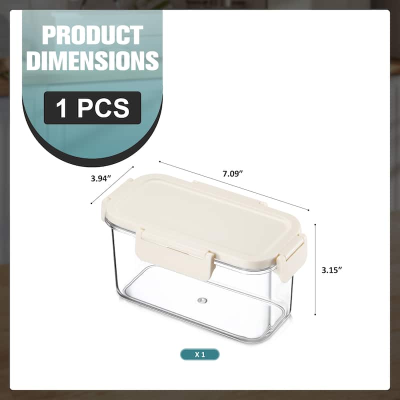 Sorbus Airtight Food Storage Container, Clear Stackable Canister for Pantry, Rice, Pasta, Cereal & Snacks