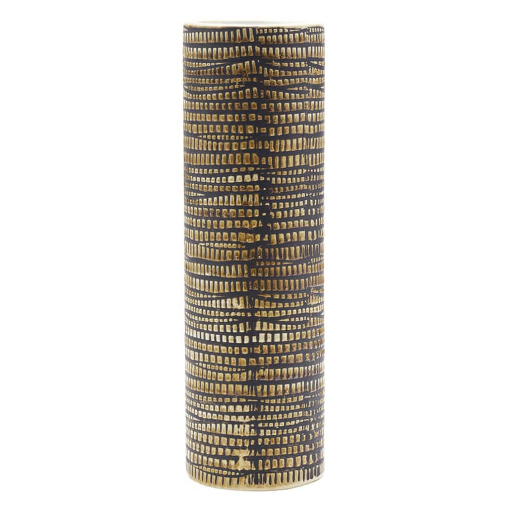 Elements Swirl Cylindrical Vase, 14 Inch