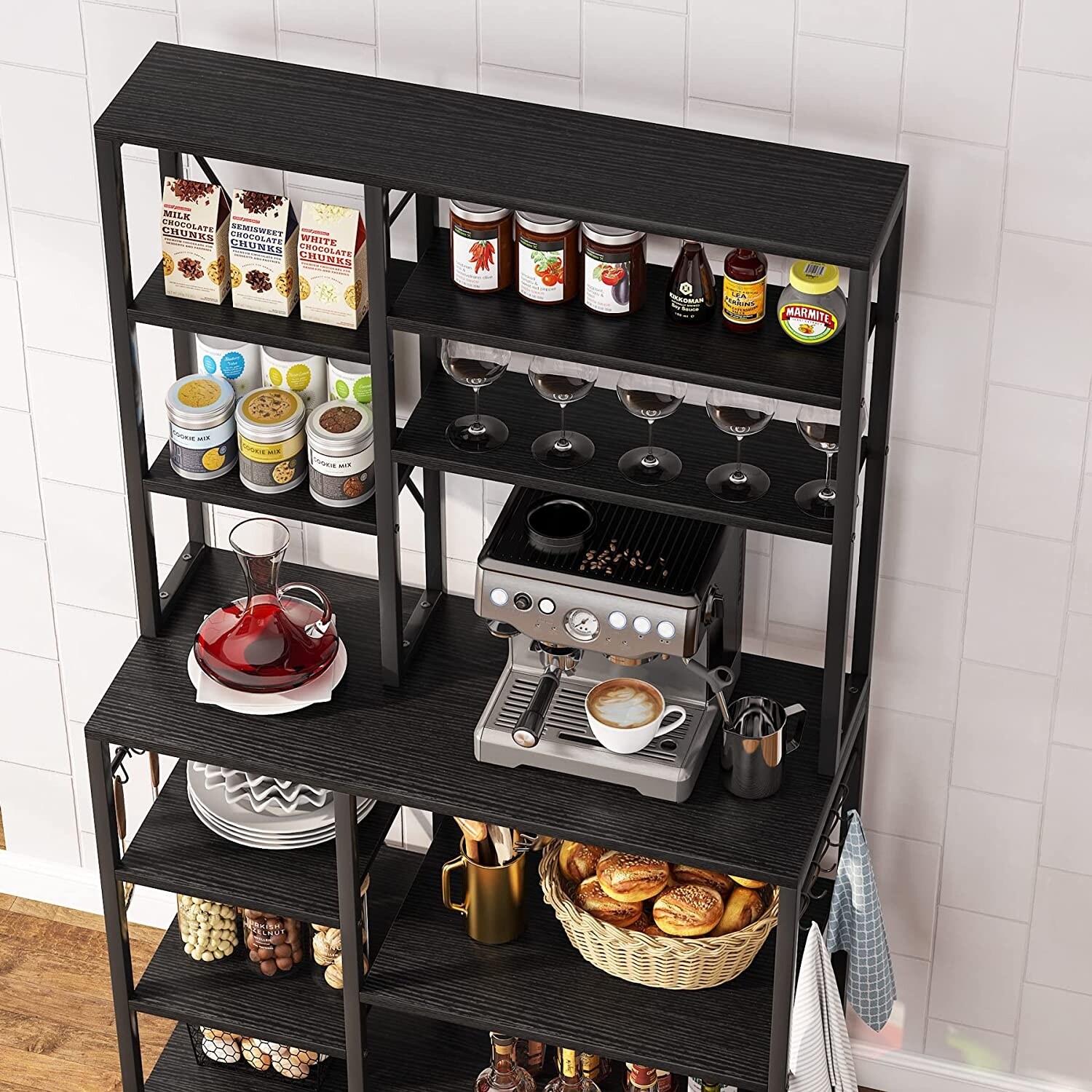 https://ak1.ostkcdn.com/images/products/is/images/direct/b127a0a9e8687977149ab245c0efe047da108281/10-Tiers-Kitchen-Bakers-Rack%2C-Floor-Standing-Kitchen-Utility-Storage-Shelf%2C-Microwave-Oven-Stand-with-10-S-Shaped-Hooks.jpg