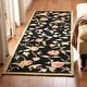 preview thumbnail 5 of 104, SAFAVIEH Handmade Chelsea Alexandr Floral French Country Wool Rug 2'6" x 10' Runner - Black