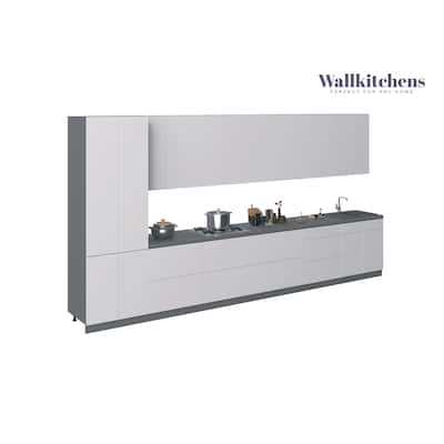 Kitchen Celestial Collection White Gloss Color Base Size 15Ft Wide - 182x24