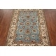 Light Blue Oushak Oriental Accent Rug Handmade Wool Carpet - 4'1