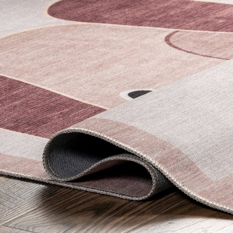 Nuloom Rizzo SpinClean Puppy Kids Machine Washable Area Rug