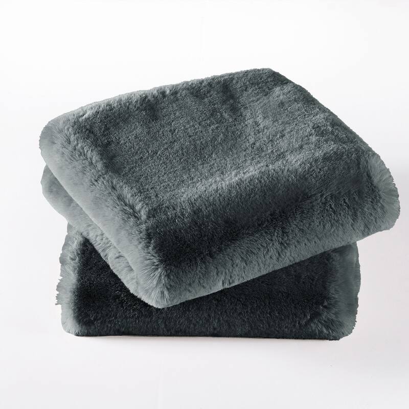 Serenta Heavy Fauxfur Pillow Shell 2 PC Set, NO INSERT