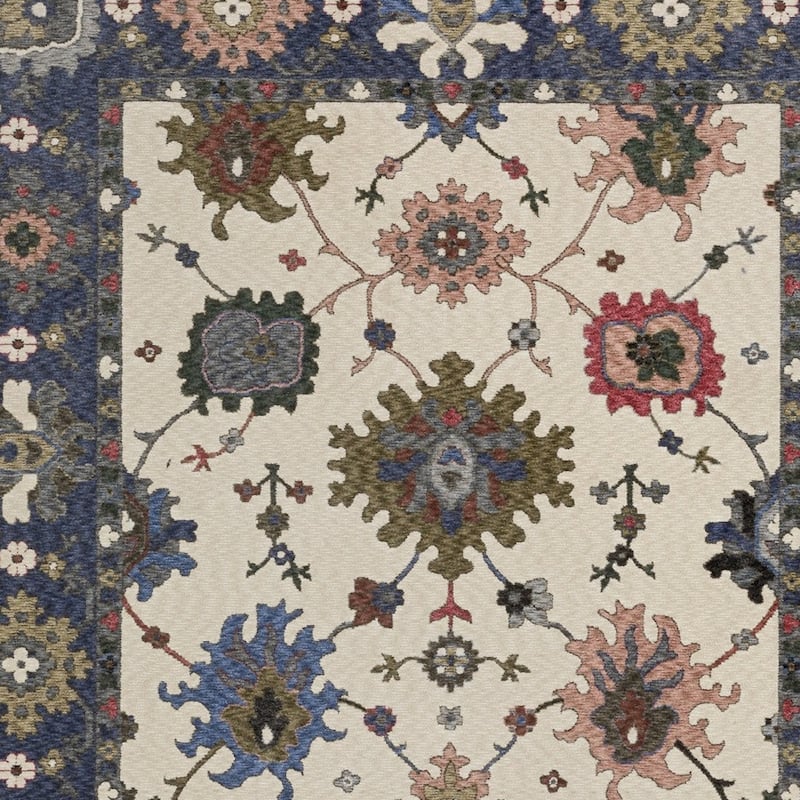 HomeRoots Floral Traditional Rectangle Area Rug - 155.12 in. x 118.11 in. x 0.28 in.