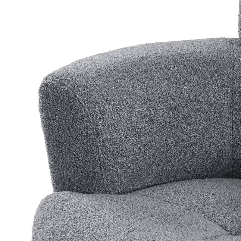360°Swivel Chair Upholstered Accent Barrel Chair