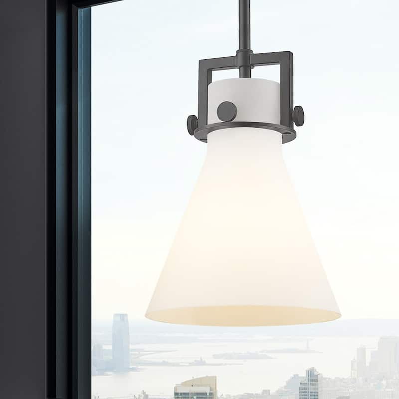 Innovations Lighting Newton Cone - 1 Light 8" Stem Hung Pendant