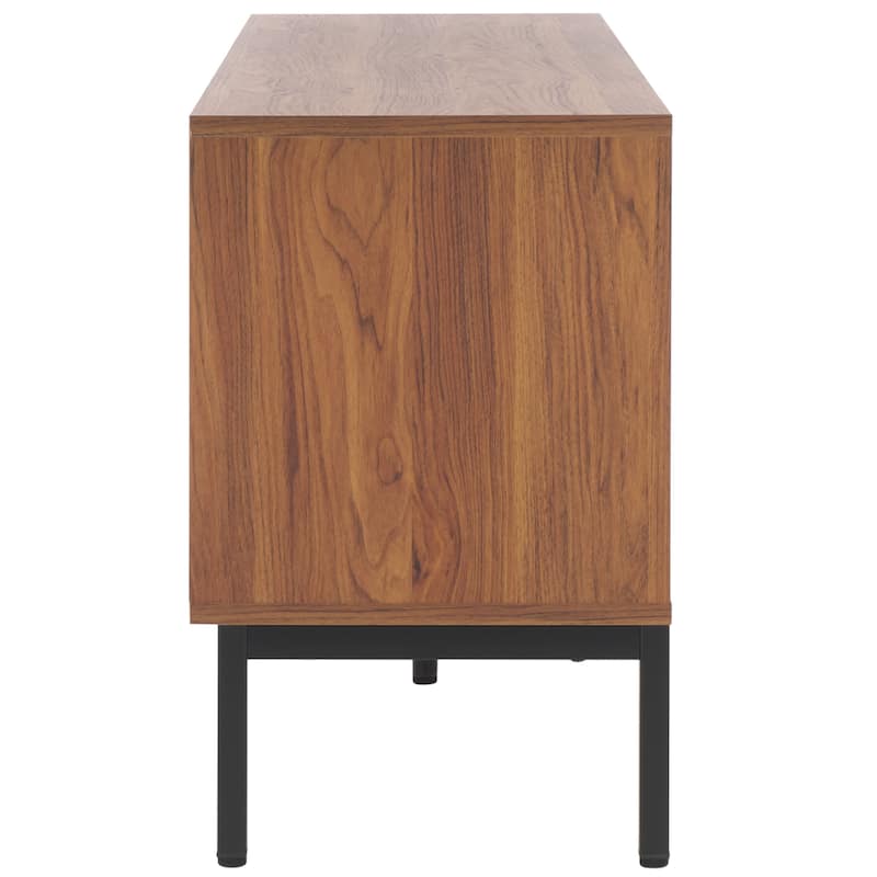 SAFAVIEH Lylia 4-Door Entertainment Media Stand (Fits up to 65" Flatscreen TV) - 60.8 in. x 17.7 in. x 24.6 in.