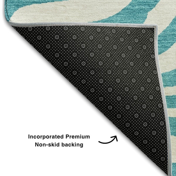Premium Washable Super Soft Zebra Print Mayfield Rug - On Sale