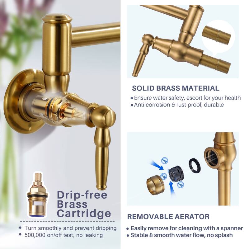 WOWOW Modern Retro Folding Filled Faucet