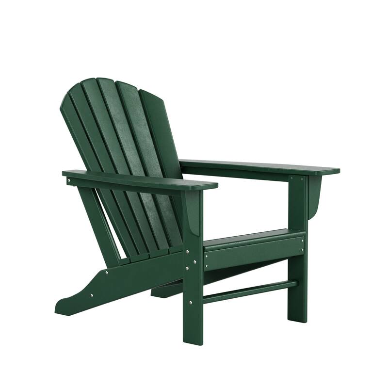 Altura Outdoor 5-Piece Adirondack Chair With Square Coffee Table Conversation Set