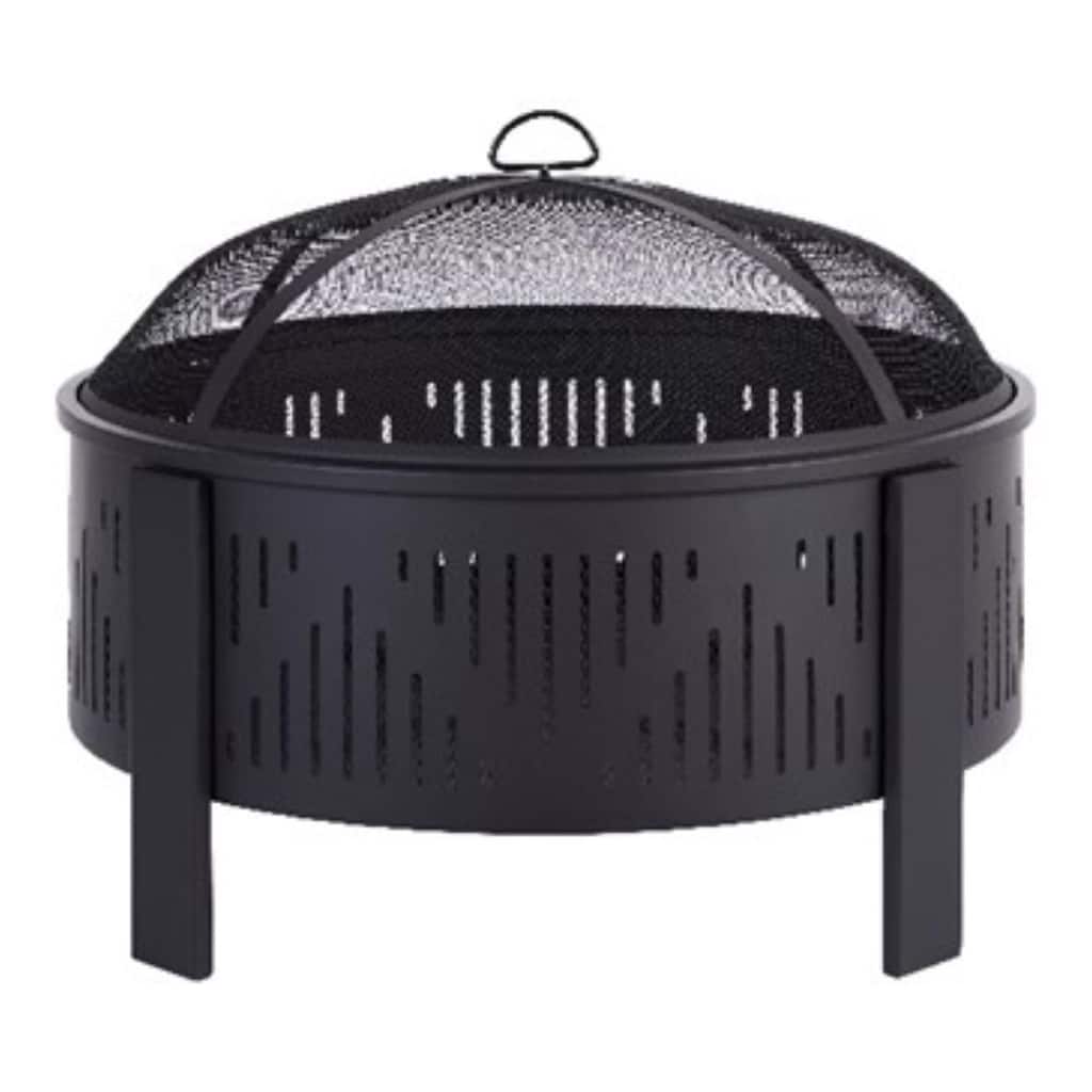 Living Accents Steel Round Wood Fire Pit 29" W