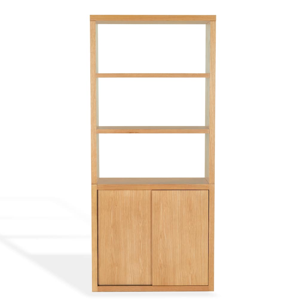 SAFAVIEH Couture Elanna Wood 4-Shelf Bookcase - 43"W x 15"D x 76"H