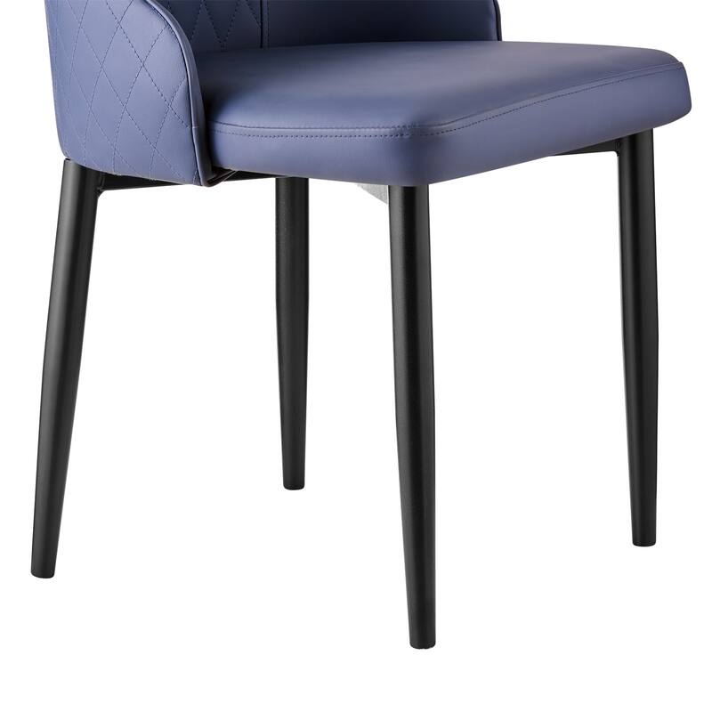 Faux Leather Upholstered Dining Chairs Set of 2 - 35.63"H x 17.72"W x 17.32"D