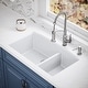preview thumbnail 10 of 14, Karran Undermount Quartz Double Bowl Kitchen Sink