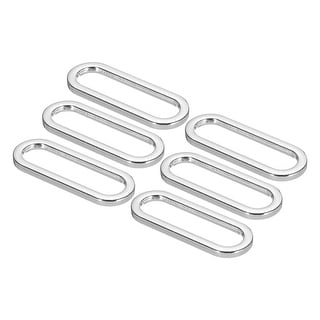 Metallic Loop Buckle Metal Oval Ring Buckle, Adjustable Buckle Loops Non Welded Strap ...