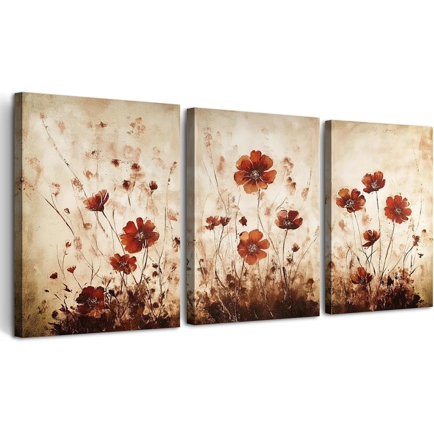 Flowers Wall Pictures Watercolour Paintings Artwork Modern