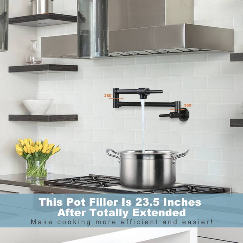 WOWOW Folding Wall Mount Faucets Stretchable