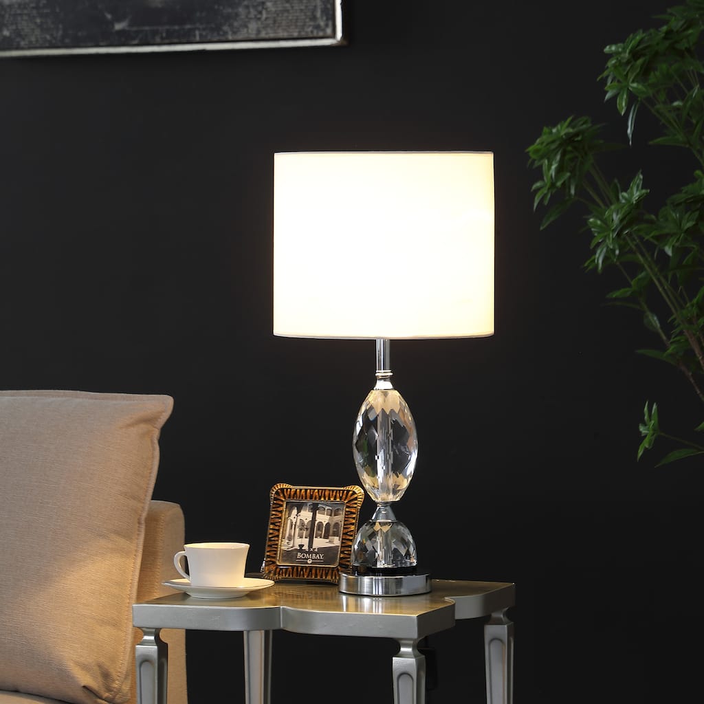 23.75 In. Georgia Pear Cut Crystal Modern Table Lamp