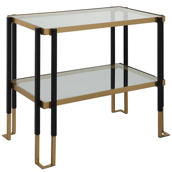slide 2 of 4, Uttermost Kentmore Tempered Glass Side Table
