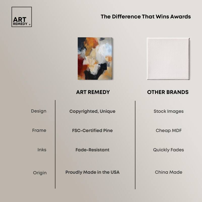 Earth and Fire II Canvas by Art Remedy, Gallery Wrapped