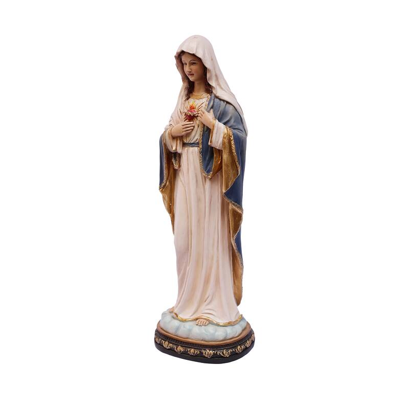 Sacred Heart Mary Standing Figurine - 12"