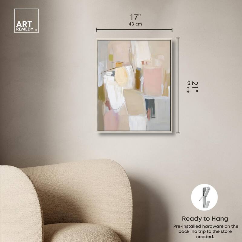 Apricot Cream II Canvas by Art Remedy
