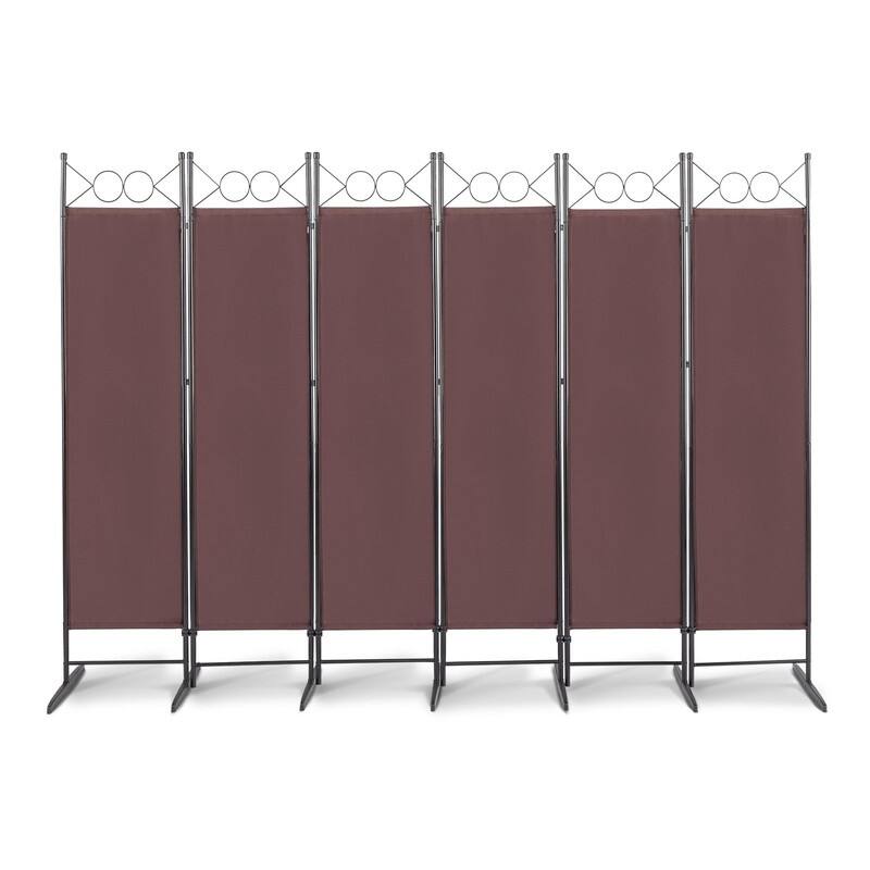 6FT Top With Shape Polyester Cloth Plastic Feet Carbon Steel Frame Foldable Screen