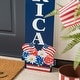 preview thumbnail 4 of 7, Glitzhome 42"H Patriotic Wood America Hat Hanging Sign Porch Decor