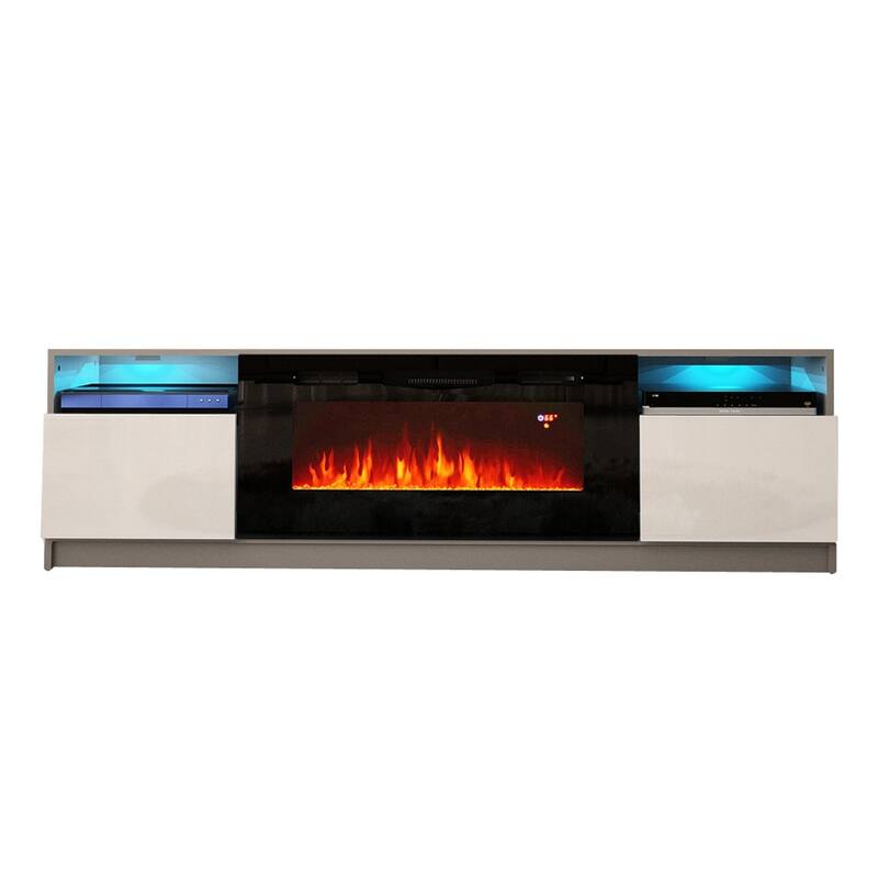 Strick & Bolton Amsden Electric Fireplace TV Stand