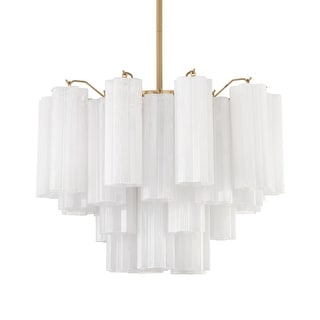Crystorama Lighting Group ADD-306-WH Addis 6 Light 20" Wide Waterfall