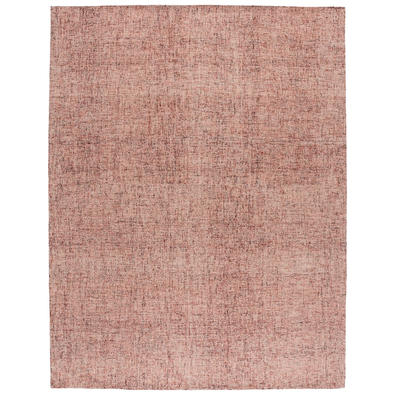 SAFAVIEH Handmade Abstract Menna Wool Rug - 9' x 12' - Rust/Ivory