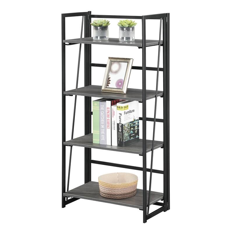 Convenience Concepts Xtra Folding 4 Tier Bookshelf