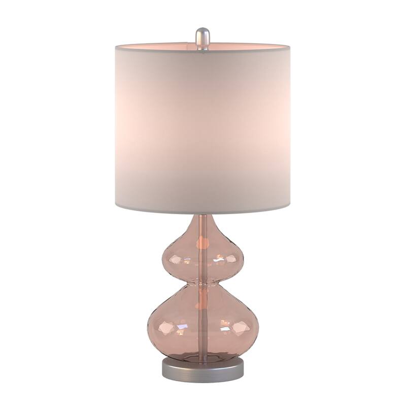 Ellipse Curved Gourd Glass Table Lamp, Set of 2