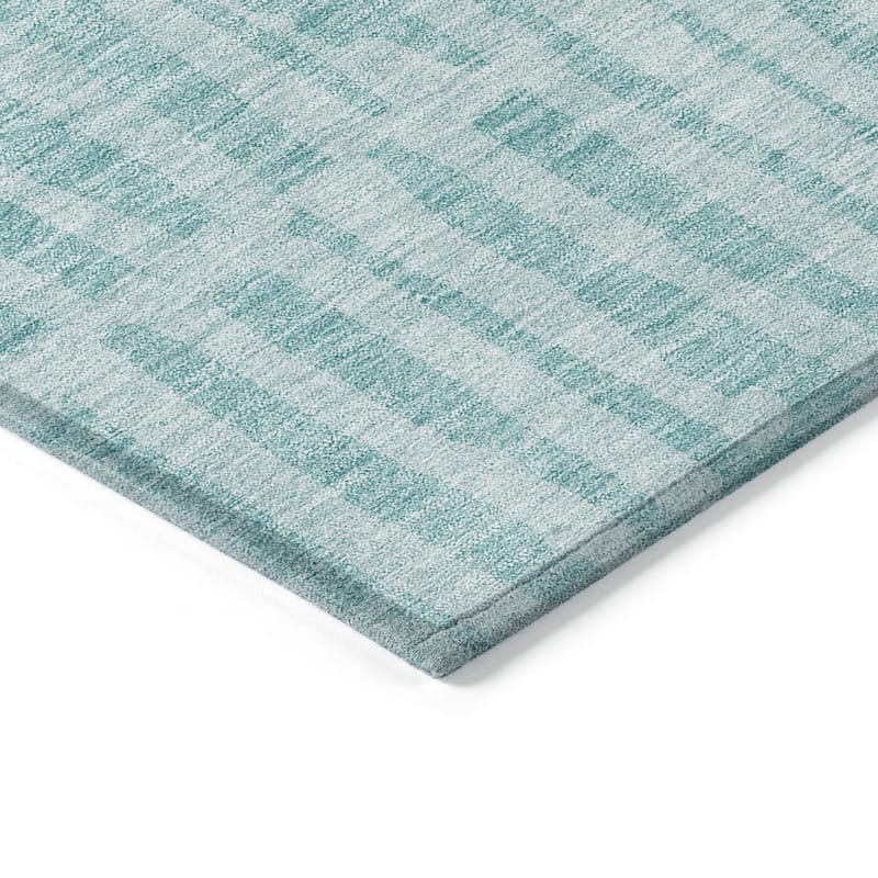 HomeRoots Striped Transitional Rectangle Outdoor Rug