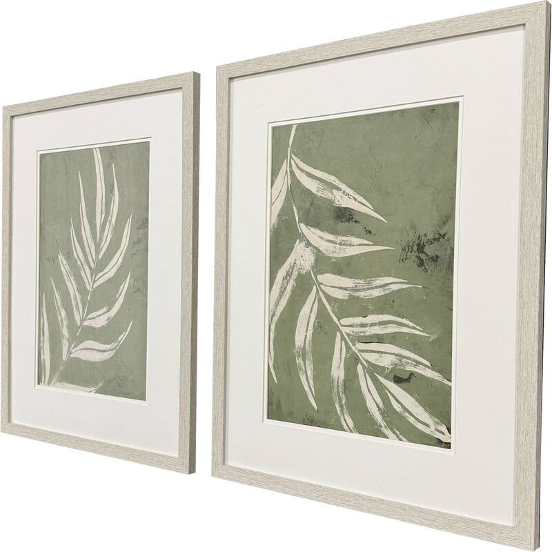 Paragon Palm Leaf Framed Art - Set of 2