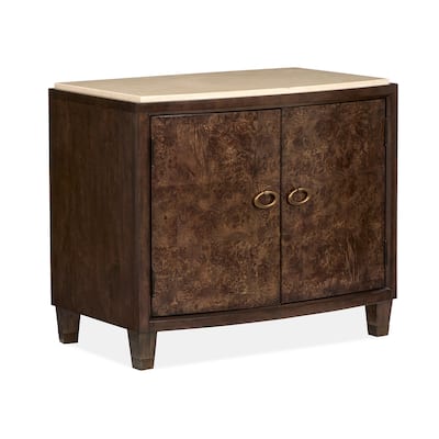 Magnussen Home Rowan Espresso Door Nightstand