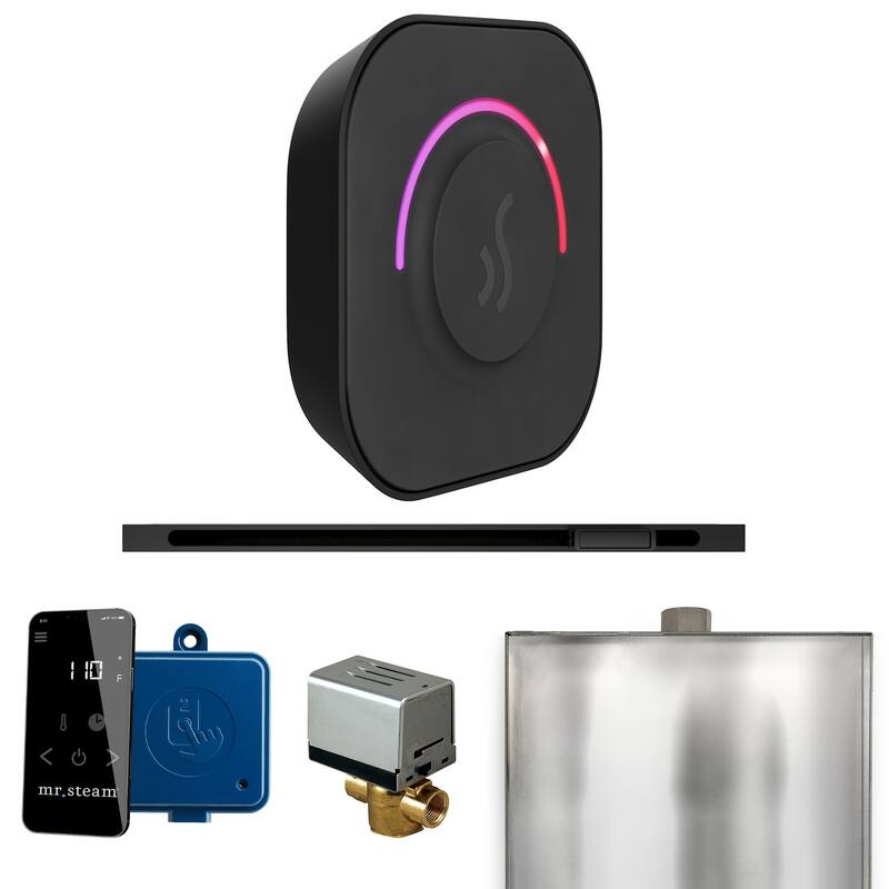 Mr Steam BTL Butler Touch Linear Package Steam Shower Control Package - Matte Black