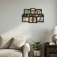preview thumbnail 5 of 5, Family Collage Picture Frame with 7 Openings for Three 4x6 and Four 5x7 Photos (Black)
