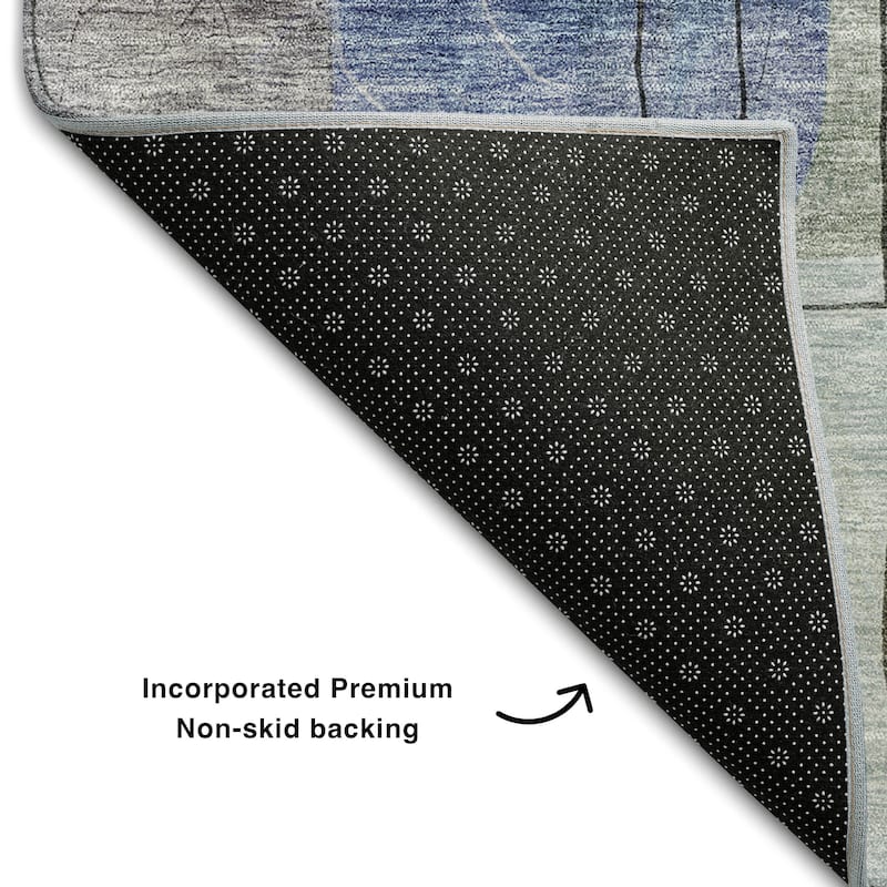 Premium Washable Super Soft Abstract Contemporary Mayfield Rug