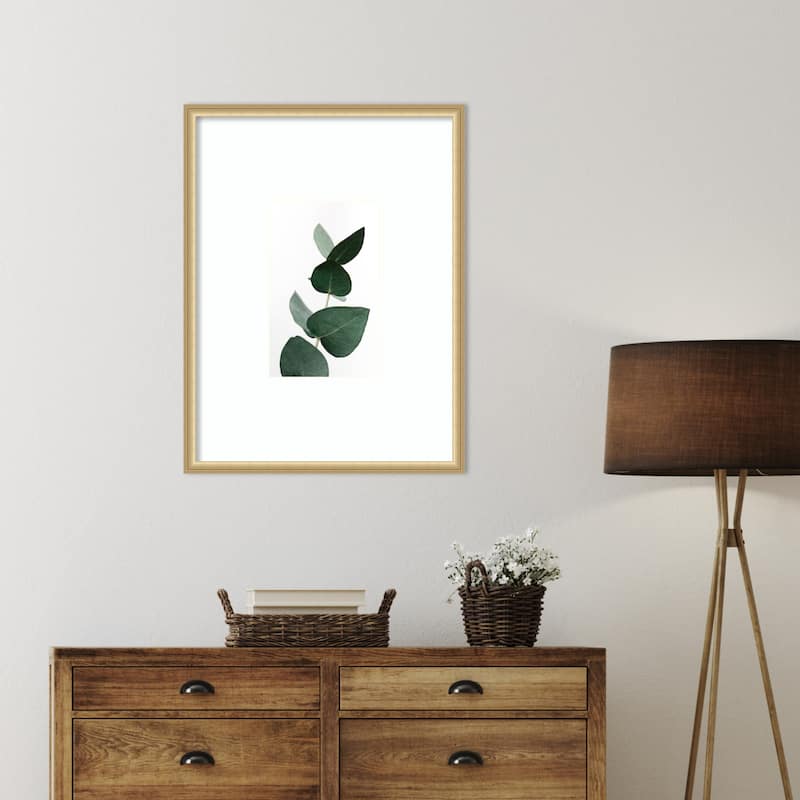 Eucalyptus 4 A1 by Mareike Bohmer Wood Framed Wall Art Print