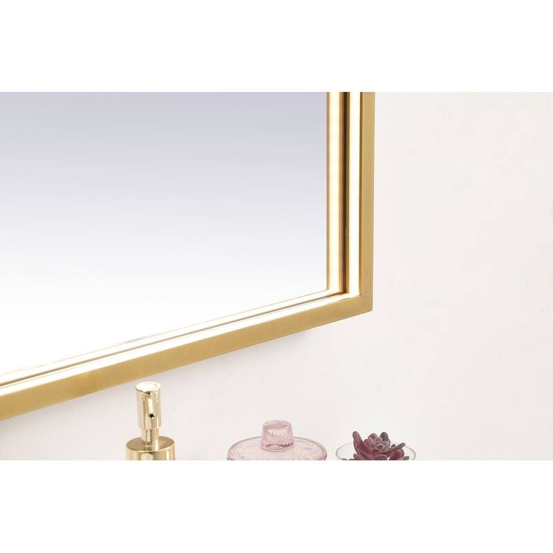Indigo Home 30x40 inch LED mirror with adjustable color temperature